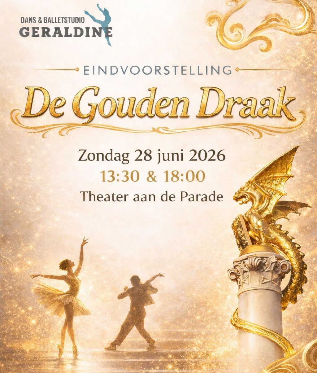 Dans en balletstudio Geraldine 28 juni 2026 aanvang 13:30